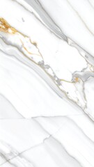 Abstract white and gray marble design with gold veins