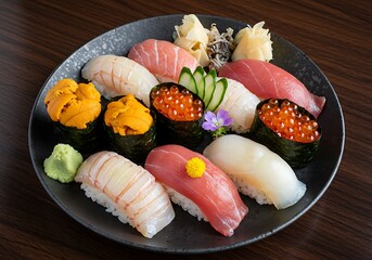 Sushi variety plate