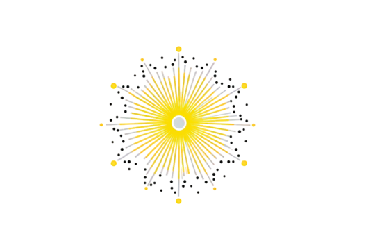Abstract Exploding Starburst Design