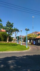 Naklejka premium road in the city