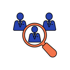 Look For icon outline editable stroke line drawing eps