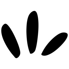 hand drawn cute cartoony expression sign doodle line stroke emotion effect design element