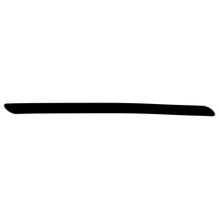 Illustration of a black straight line