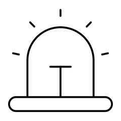 Siren line icon
