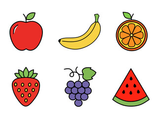 set of fruits
