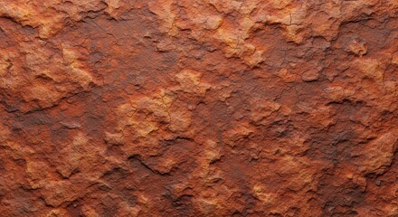 Fototapeta premium Textured Reddish Brown Rock Surface, Natural Stone with Rough Texture