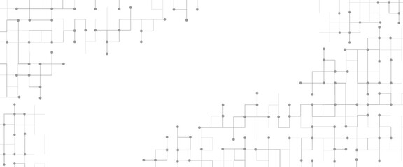 Vector geometric squares technology pattern design