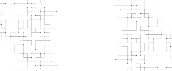 Vector geometric squares technology pattern design