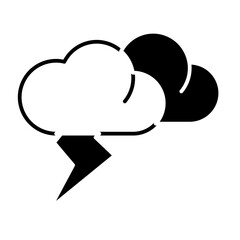 lightning glyph icon