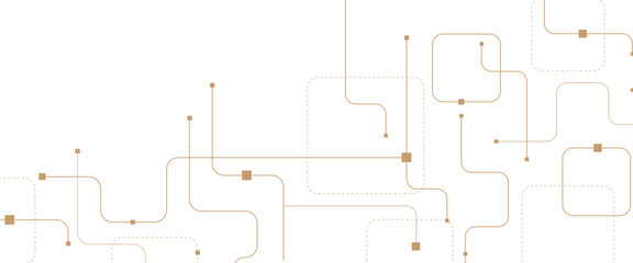 Vector abstract futuristic technology with geometric with crossed lines and dots.