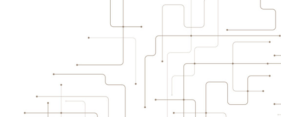 Vector abstract futuristic technology with geometric with crossed lines and dots.