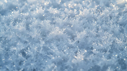 Obraz premium Crystalline Snowflakes Close-Up