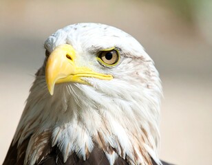 Obraz premium Close-up of an eagle's head