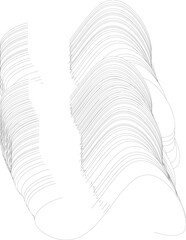 Dynamic Fluid Shapes and Colorful Flowing Curves, Abstract Graphic Design Elements


