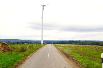 wind turbine in the field