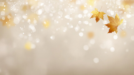 Dreamy Autumn Maple Leaf Background