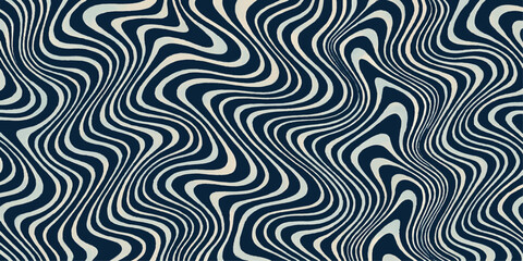 Seamless vector pattern with purple waves, geometric lines, and zebra texture for textile design and fabric print illustration