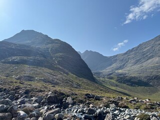 Fairy Pools (piscines des f&eacute;es) sur l'&icirc;le de Skye