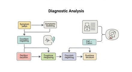Digital Diagnostic Flowchart for Medical Professionals Symptom Analysis