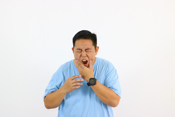 Man with bad toothache Experiencing Pain