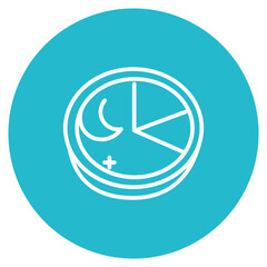 Pie icon vector image. Can be used for Morning and Breakfast.