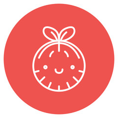 Mandarin icon vector image. Can be used for Fruits and Vegetables.