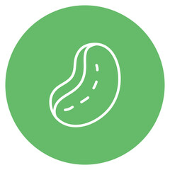 Bean icon vector image. Can be used for Fruits and Vegetables.