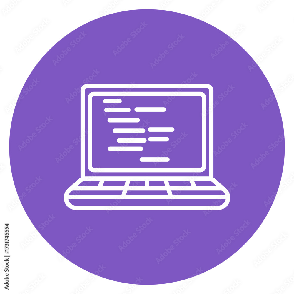 Wall mural php coding icon vector image. can be used for coding and development.