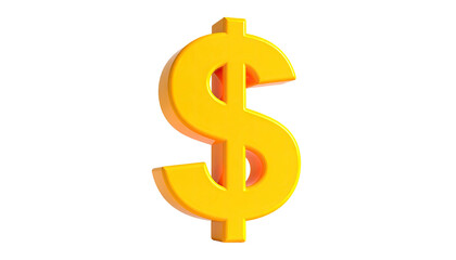 A golden, three-dimensional dollar sign, glowing against a black background