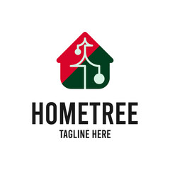 Festive House Tree Lights Logo, Christmas Tree and House Lights, Home Decoration, Holiday House Lighting Installation, 