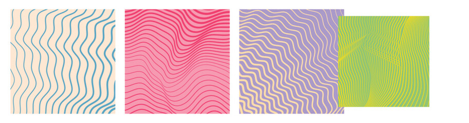 Abstract wavy lines background. Curved lines pattern design. Fluid organic shapes. Vector illustration