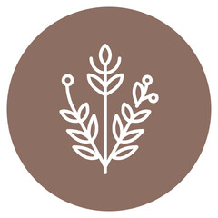 Herbs icon vector image. Can be used for Spa.
