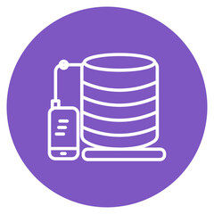 Database icon vector image. Can be used for Web Marketing.
