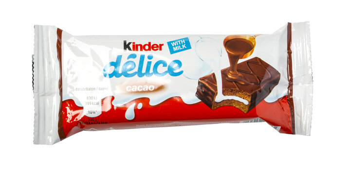 Kinder  chocolate bar in the package