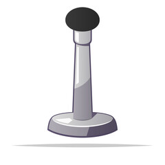 Door stopper vector isolated illustration