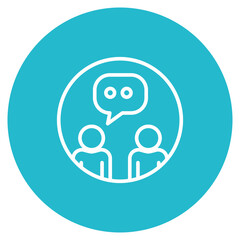 Conversation icon vector image. Can be used for Project Management.