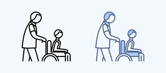 Palliative Care Multiple Style Icon Collection