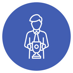 Competitive Worker icon vector image. Can be used for Project Management.