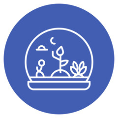 Terrarium icon vector image. Can be used for Science Fiction.