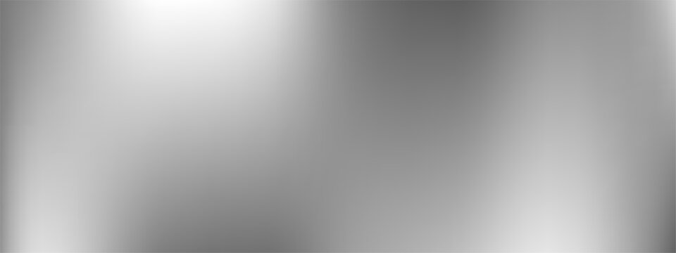 Sleek and realistic metallic background with a polished silver, chrome, or brushed steel finish. The smooth surface features a soft vertical gradient and reflective highlights