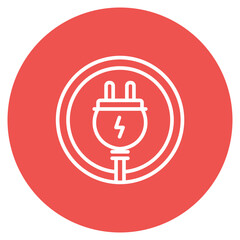 Power Cord icon vector image. Can be used for Electric Circuits.