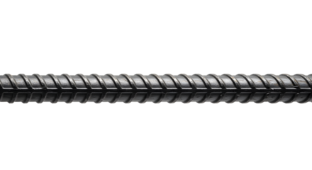 Durable rebar steel reinforcing bar ready for construction projects, offering strength and stability for building foundations and structural integrity
