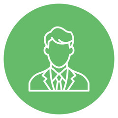 Human Resources Manager icon vector image. Can be used for Women.