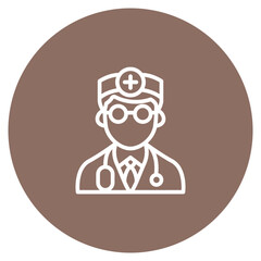 Doctor icon vector image. Can be used for Women.