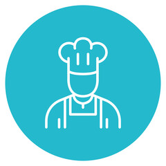 Baker icon vector image. Can be used for Women.