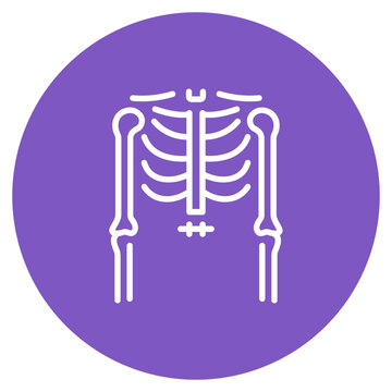 Ulna icon vector image. Can be used for Human Anatomy.