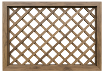 Stylish wooden lattice frame overlay for design projects, adding a touch of rustic elegance and versatile use in various creative compositions beautifully
