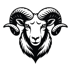 vector illustration of a goat