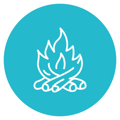 Bonfire icon vector image. Can be used for Festa Junina.