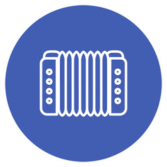 Accordion icon vector image. Can be used for Festa Junina.